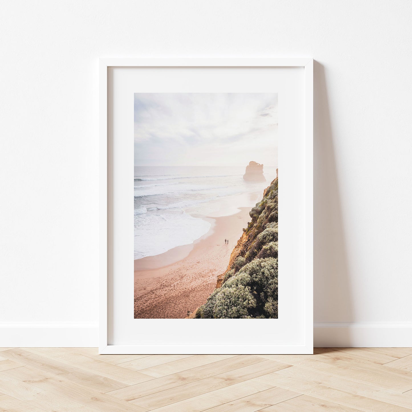 The 12 Apostles Art Print White Frame