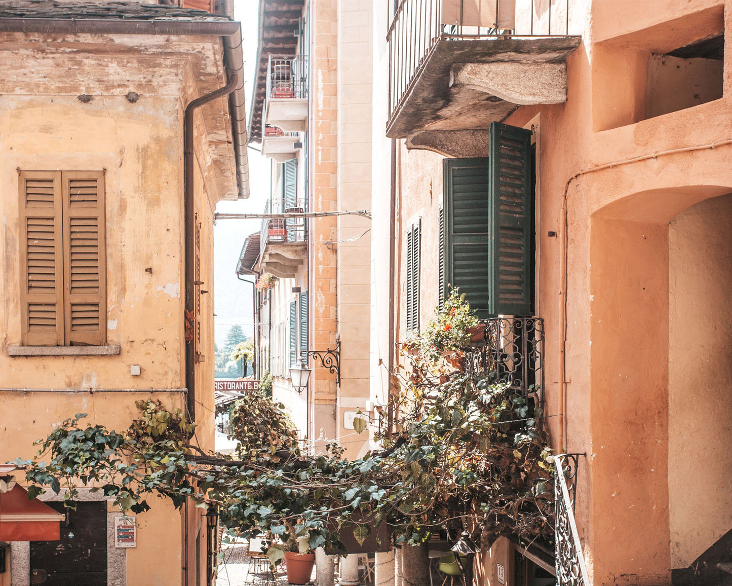 Cobblestone Streets of Orta San Guilio Art Print Thumbnail