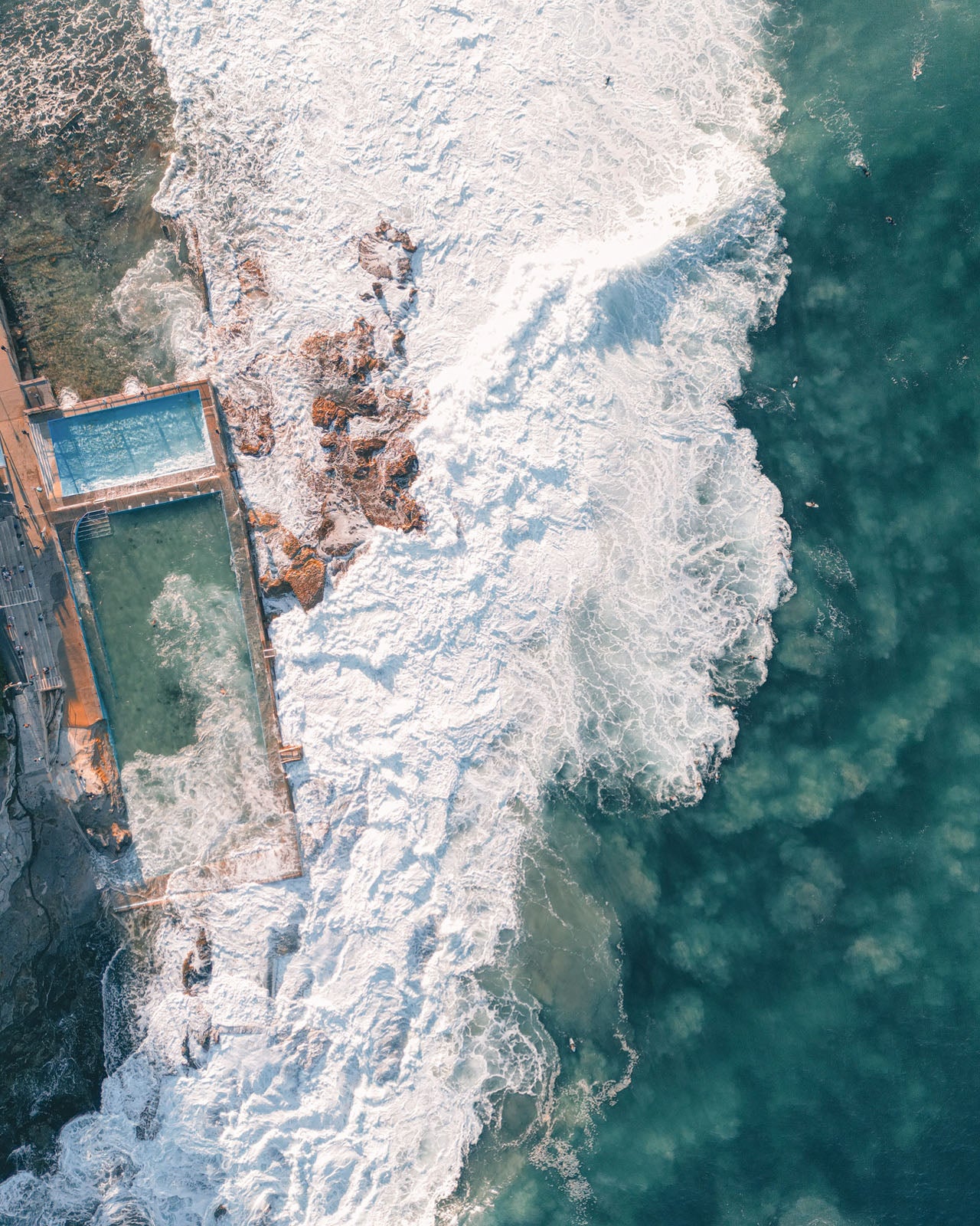 Northern Beaches Rock Pool Art Print Thumbnail