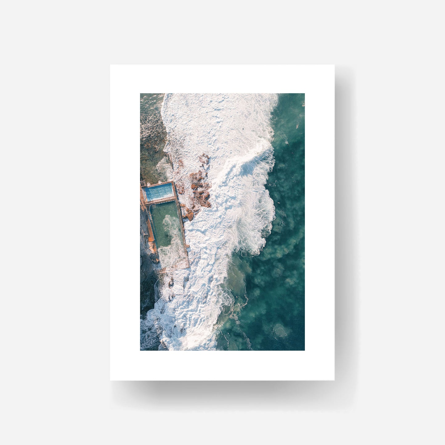 Northern Beaches Rock Pool Art Print Unframed