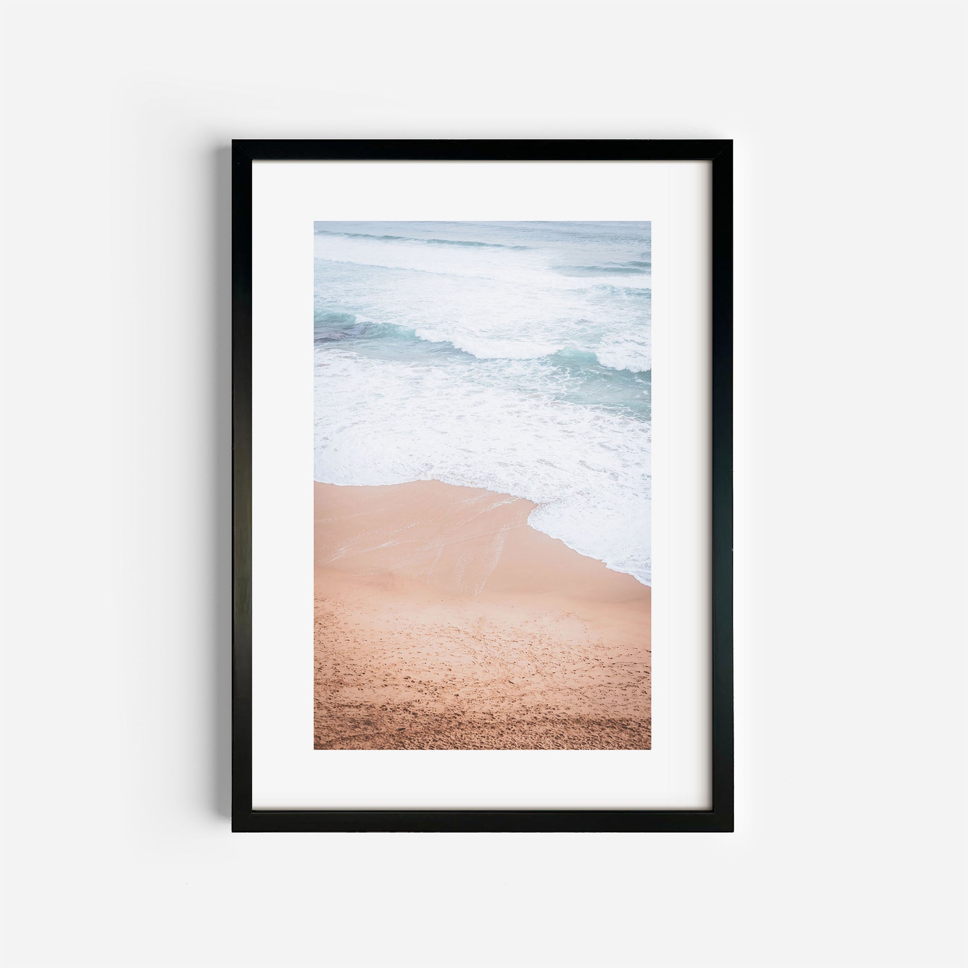 Great Ocean Rd Beaches Art Print Black Frame