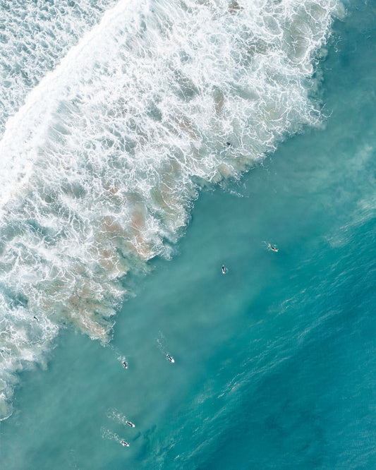 Manly Beach Surfers Art Print Thumbnail