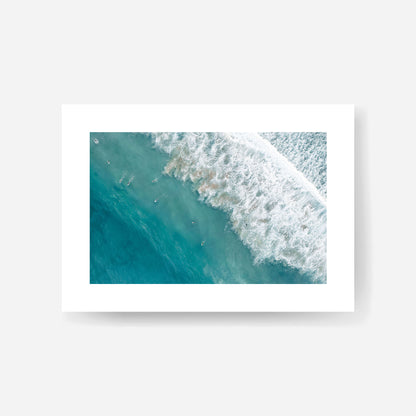 Manly Beach Surfers Art Print Unframed Horizontal