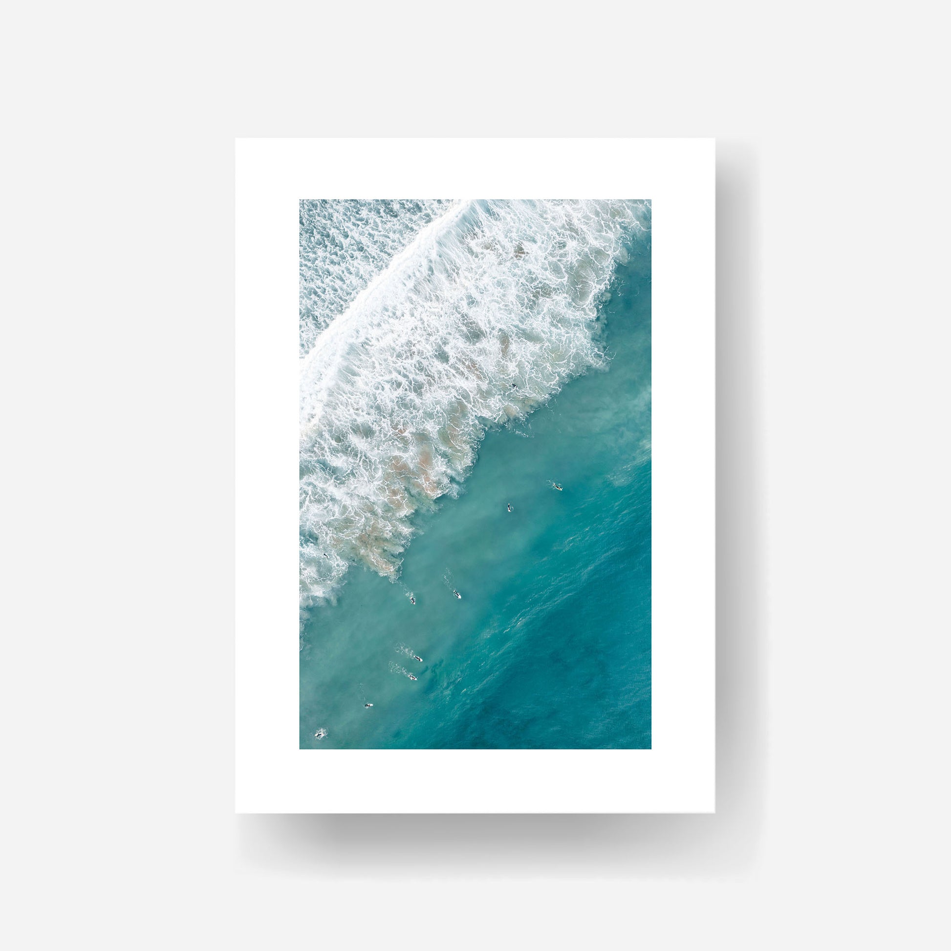 Manly Beach Surfers Art Print Unframed Vertical