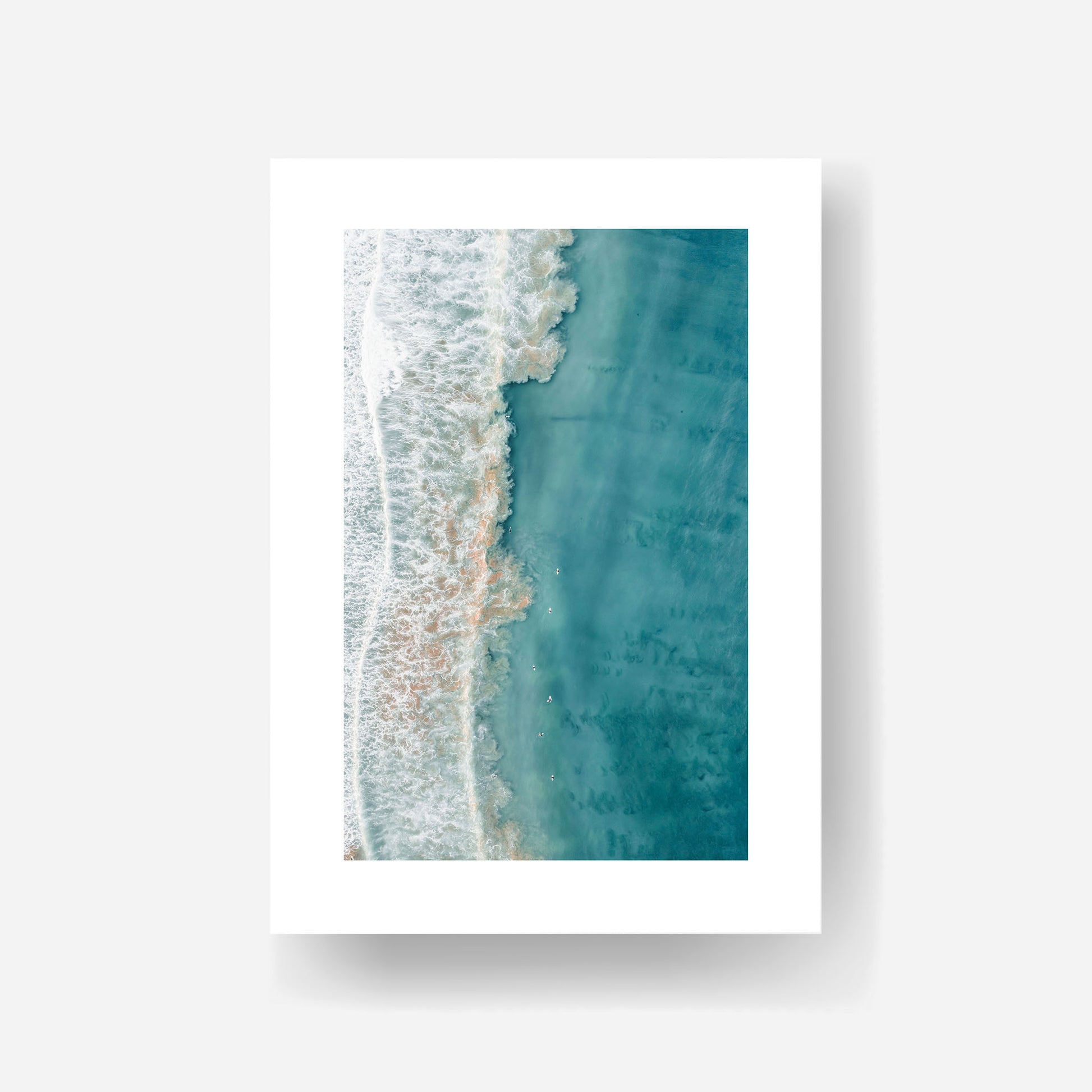 Narrabeen Deep Blue Swells Art Print Unframed Vertical