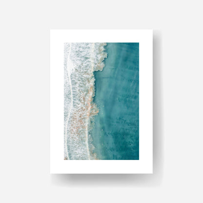 Narrabeen Deep Blue Swells Art Print Unframed Vertical