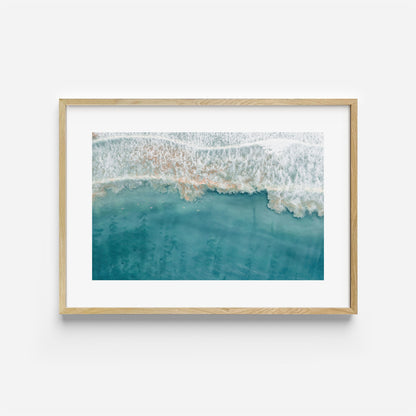 Narrabeen Deep Blue Swells Art Print Wooden Frame Horizontal