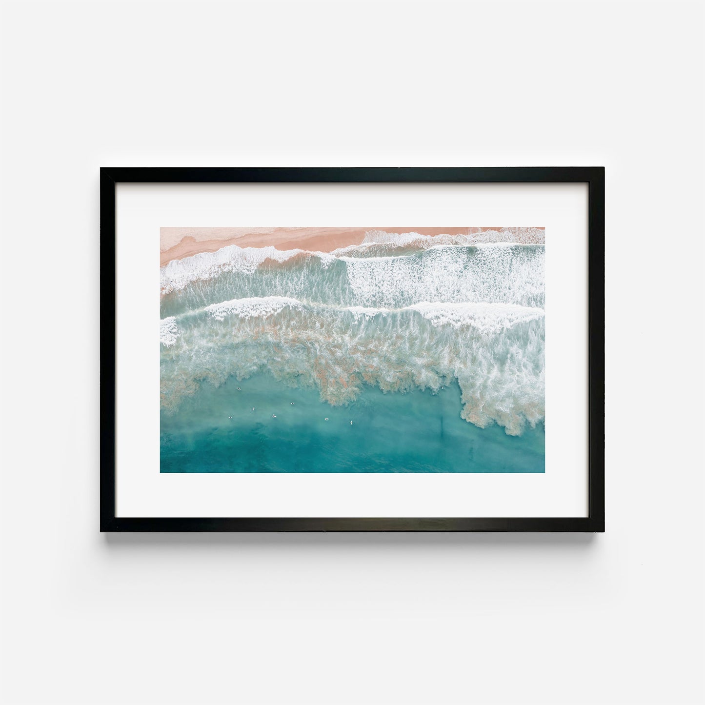 Northern Beaches - Beyond the Break Art Print Black Frame Horizontal