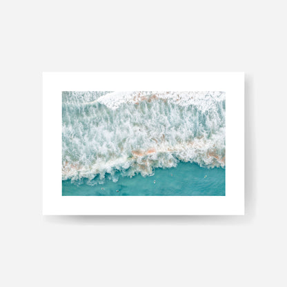 Northern Beaches Swell Art Print Unframed Horizontal