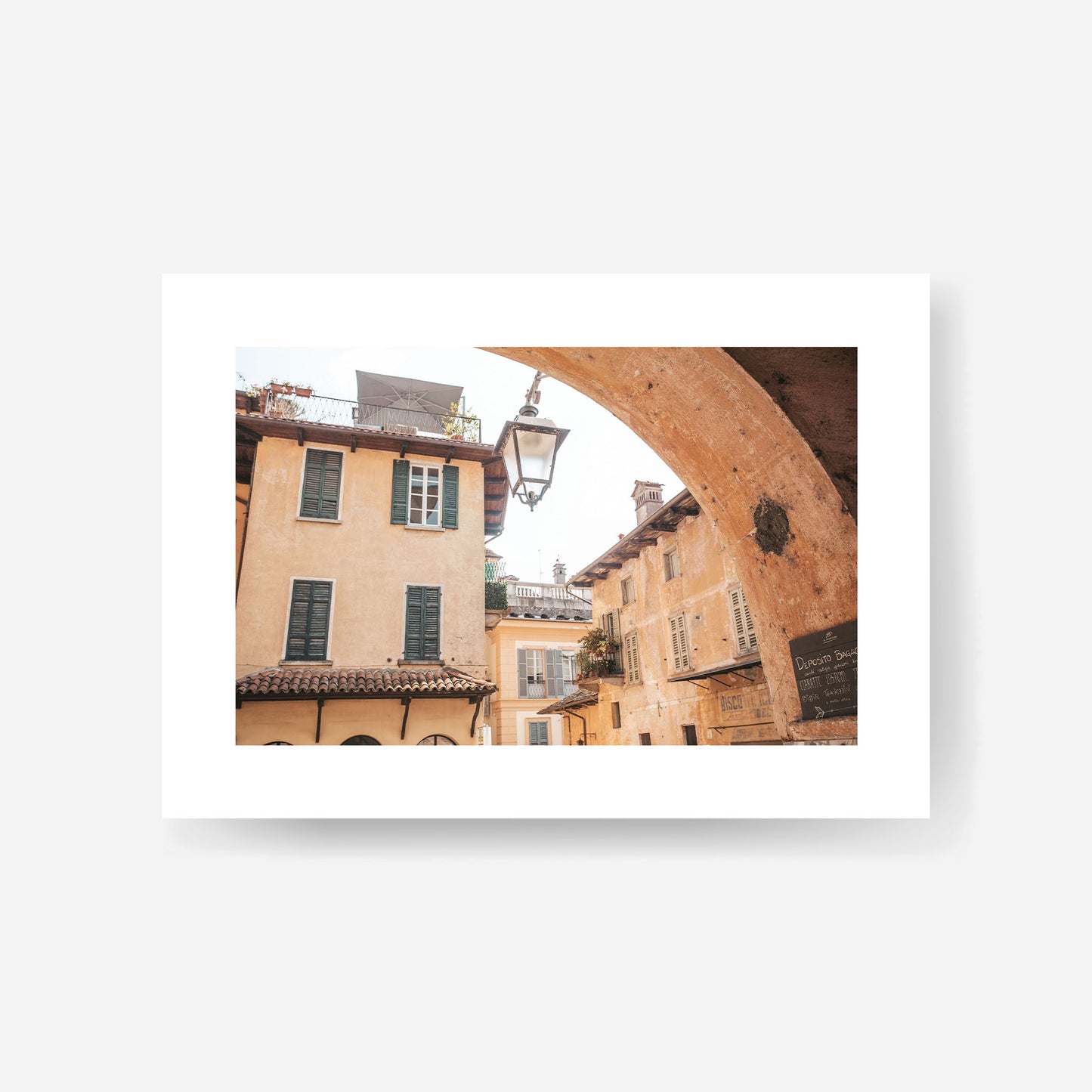 Orta San Guilio - Italian Daybreak Art Print Unframed