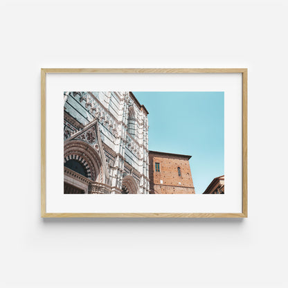 Siena - Cathedral in Summer Art Print Wooden Frame