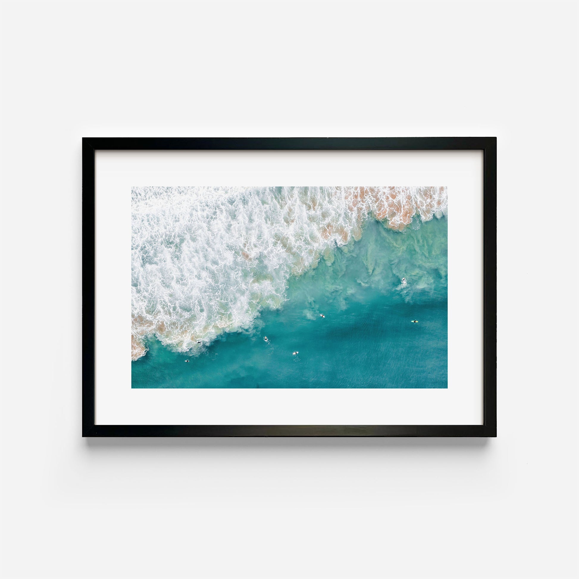 Dee Why Surf Art Print Black Frame Horizontal