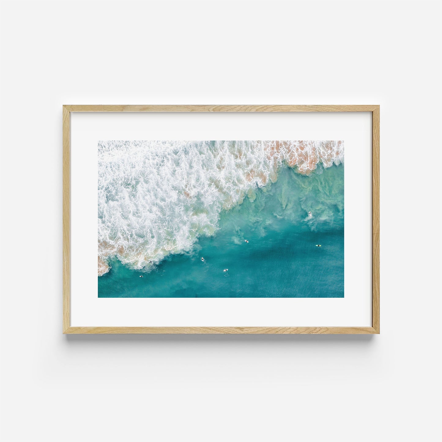 Dee Why Surf Art Print Wooden Frame Horizontal