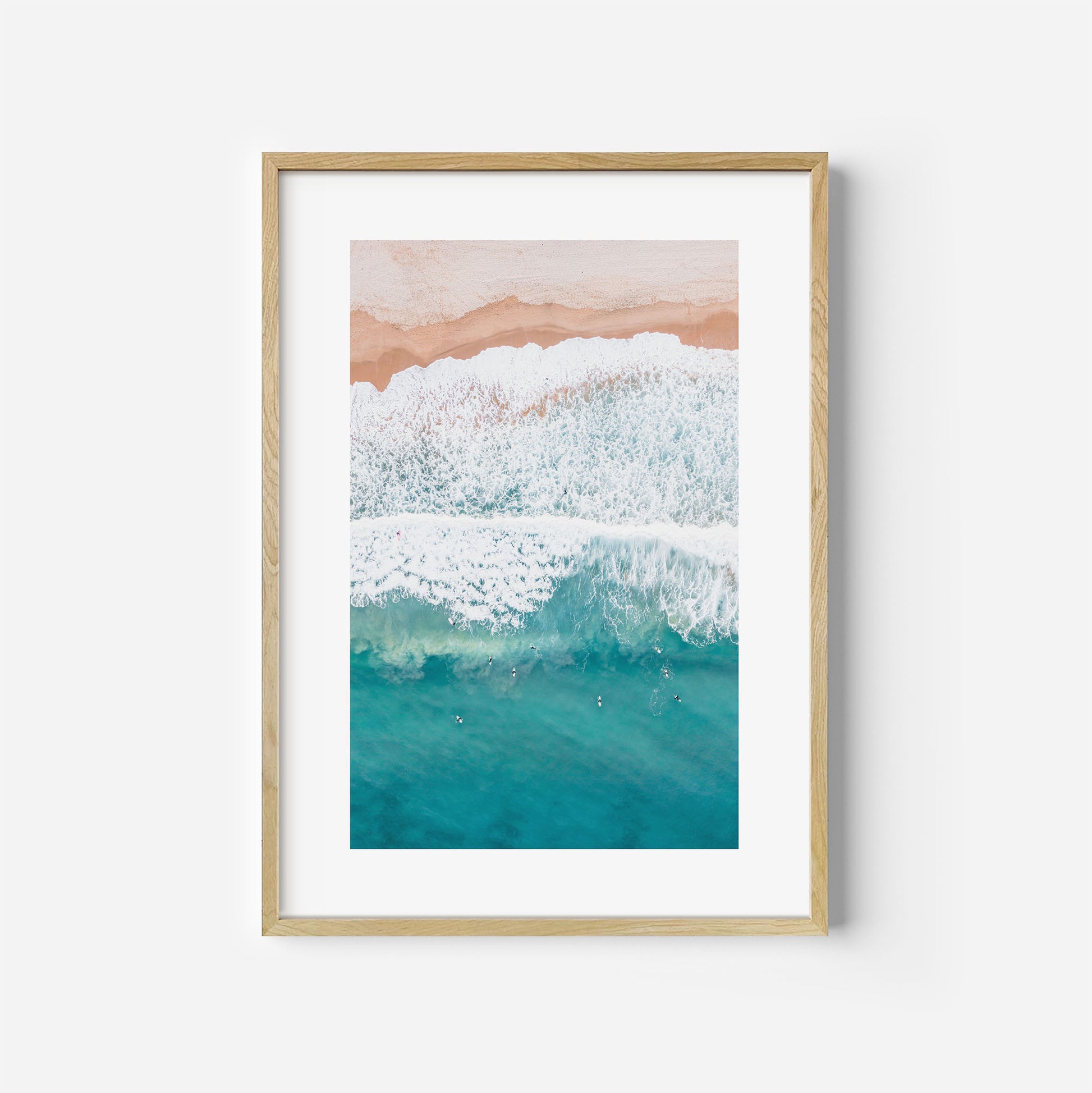 Embrace The Waves Art Print Wooden Frame