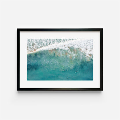 Sydney's Deep Swells Art Print Black Frame Horizontal