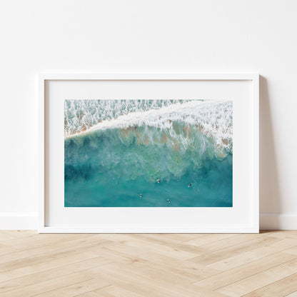 Sydney's Deep Swells Art Print White Frame Horizontal