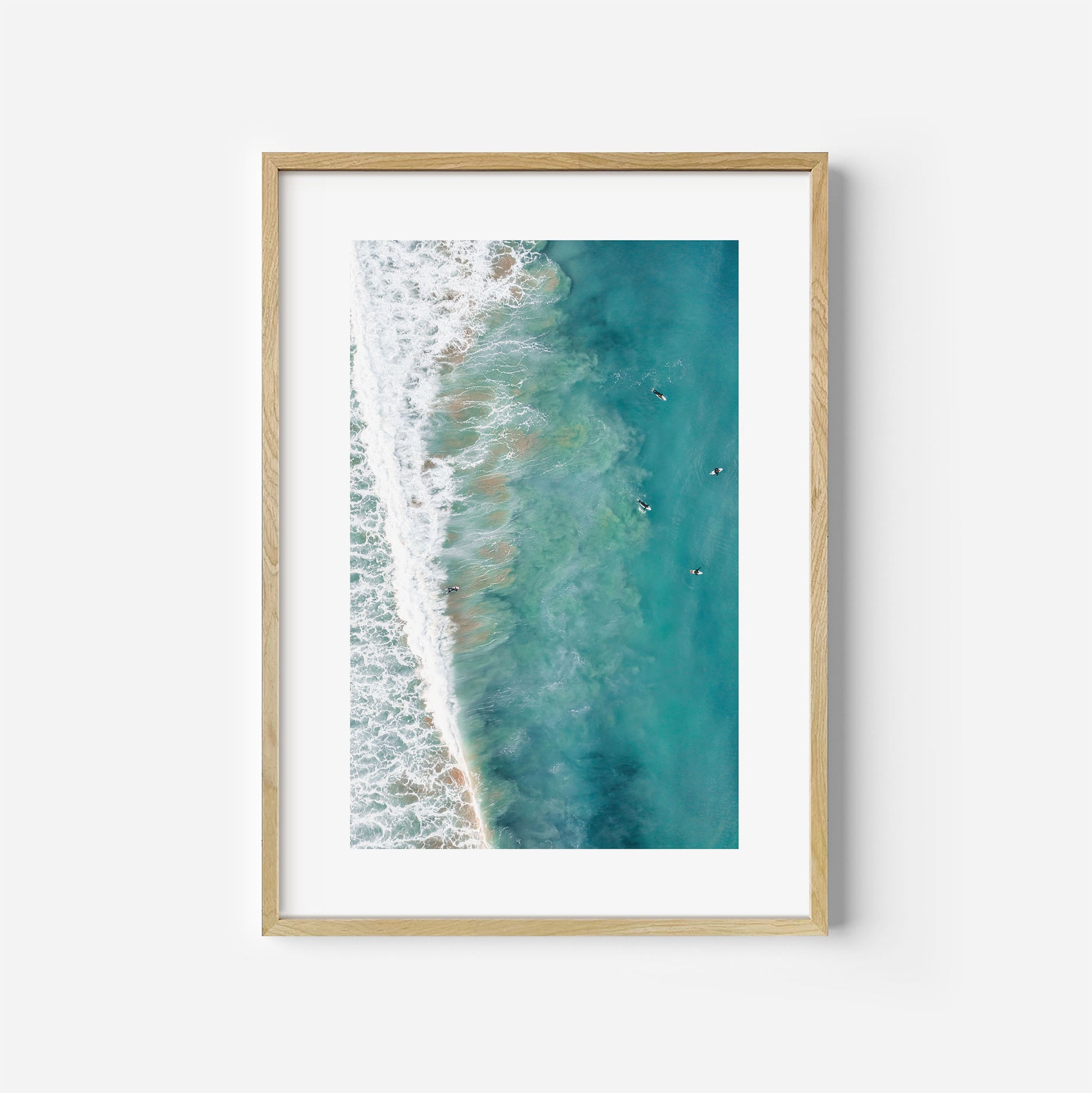 Sydney's Deep Swells Art Print Wodden Frame Vertical