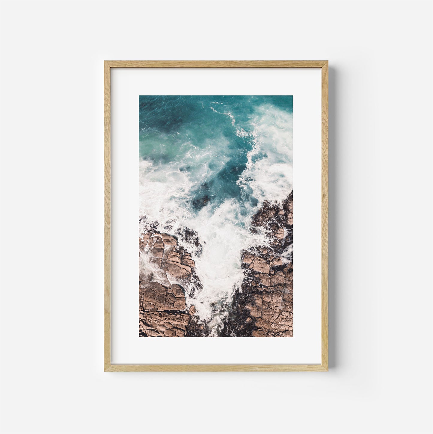 Tasmanian Coastal Charm Art Print Wooden Frame